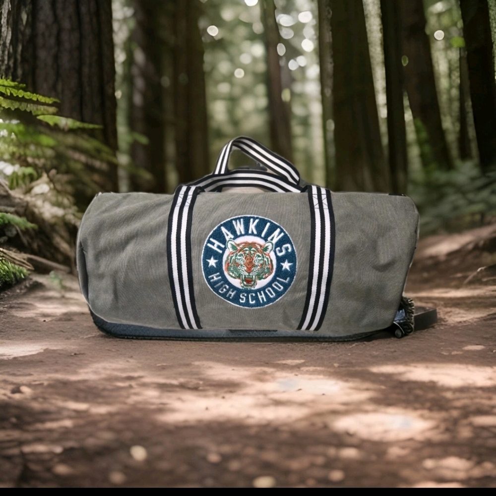 Stranger Things Hawkins High School Logo Double Strap Large Duffle Bag  Netflix